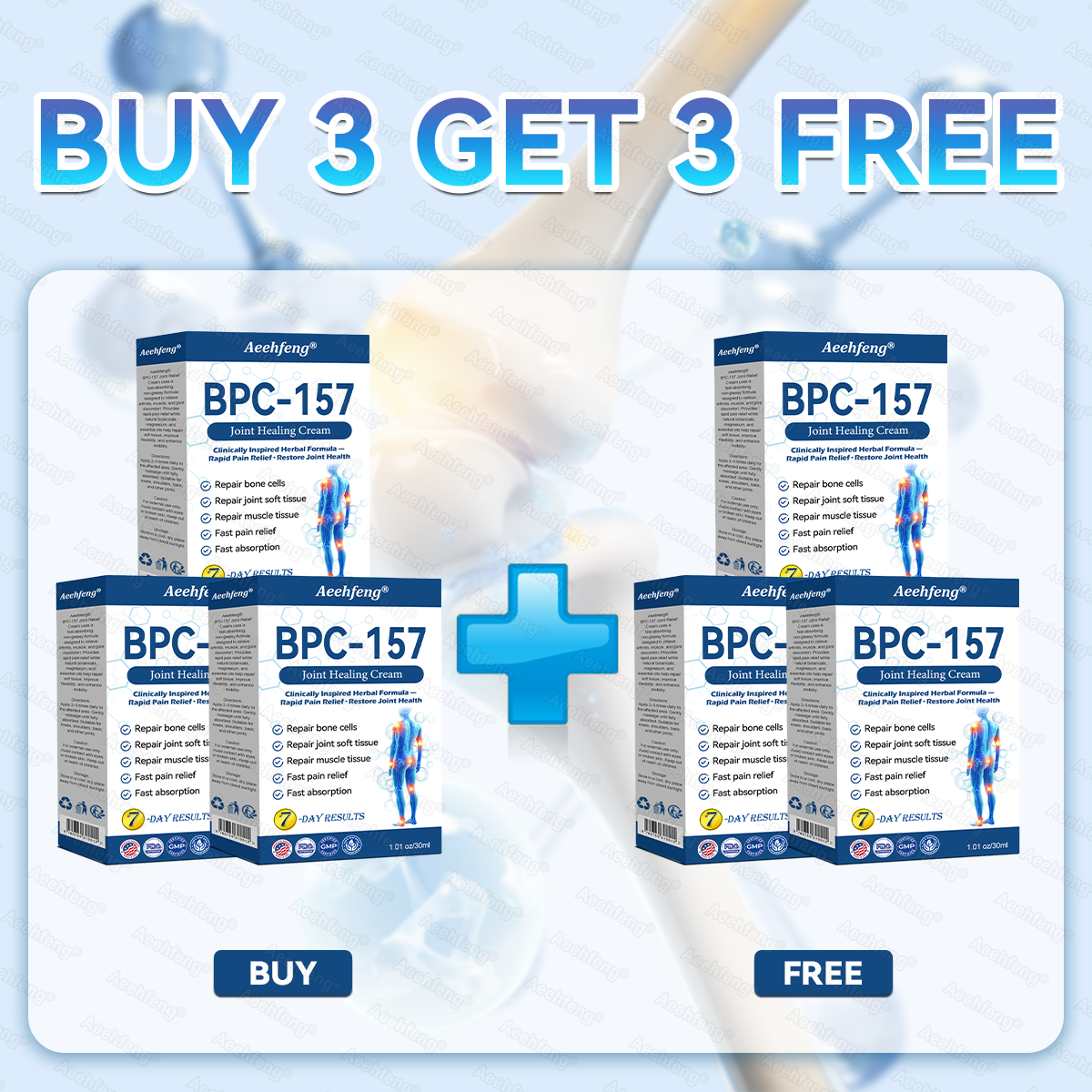 Aeehfeng® Only 6 left! Enjoy an extra 30% off! Experts recommend purchasing 4-5 pieces at once for optimal joint repair and protection. Don't wait—take the first step toward pain-free movement today!