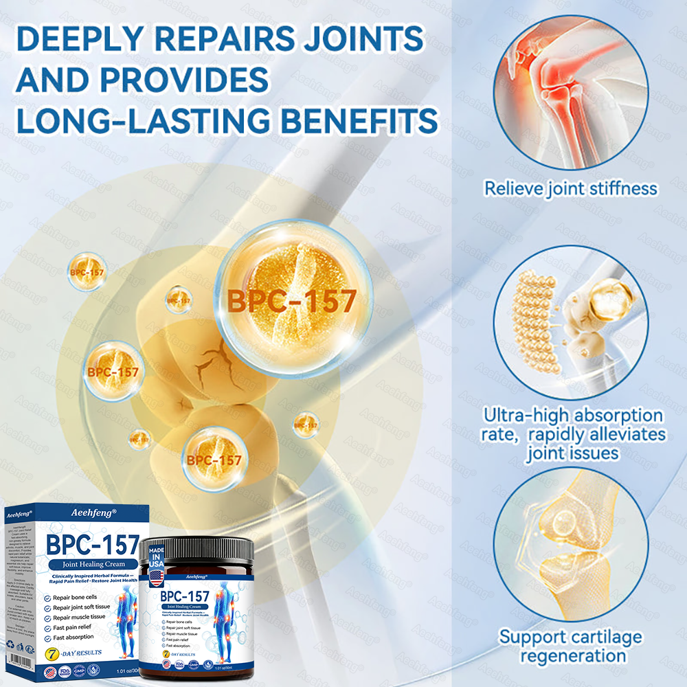 Aeehfeng® Only 6 left! Enjoy an extra 30% off! Experts recommend purchasing 4-5 pieces at once for optimal joint repair and protection. Don't wait—take the first step toward pain-free movement today!