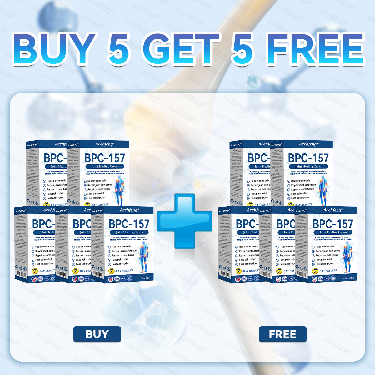 Aeehfeng® Only 6 left! Enjoy an extra 30% off! Experts recommend purchasing 4-5 pieces at once for optimal joint repair and protection. Don't wait—take the first step toward pain-free movement today!
