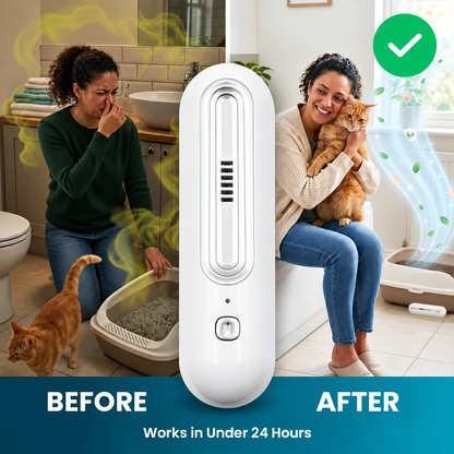 Rechargeable Pet Odor Air Deodorizer – Portable Filter-Free Odor Control