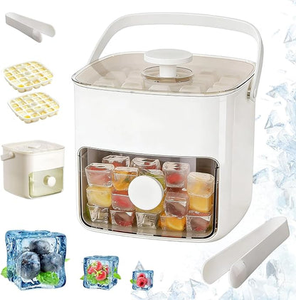 🎁🎁𝑺𝑪𝑵𝑫𝑹® 2026 EasyChill Ice Cube Maker — 48 Cubes, One Press, No Mess