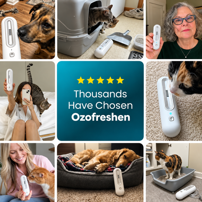 Rechargeable Pet Odor Air Deodorizer – Portable Filter-Free Odor Control