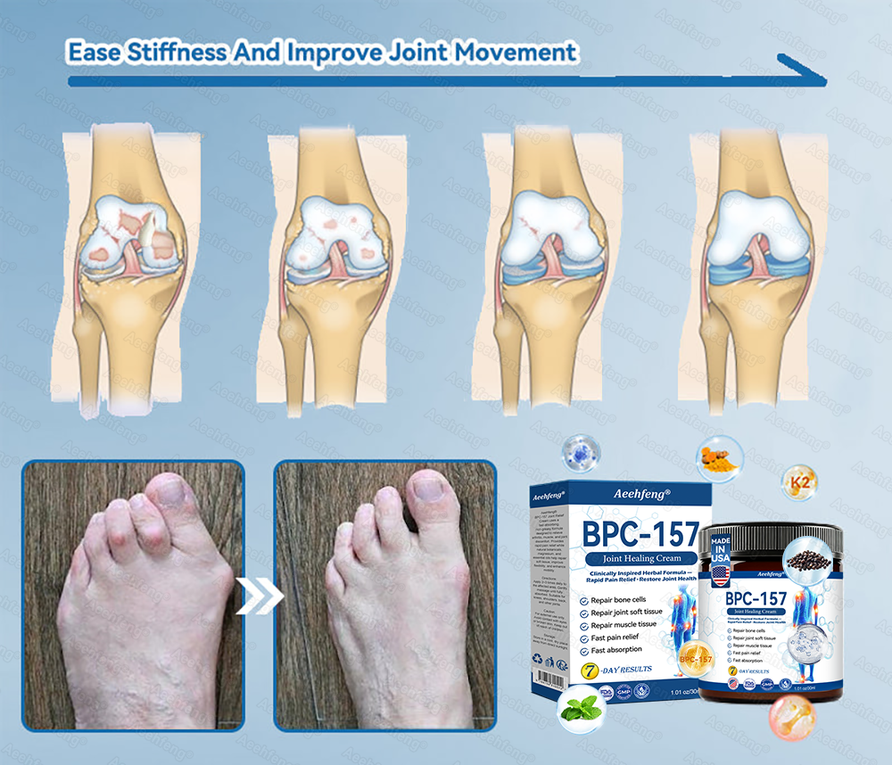 Aeehfeng® Only 6 left! Enjoy an extra 30% off! Experts recommend purchasing 4-5 pieces at once for optimal joint repair and protection. Don't wait—take the first step toward pain-free movement today!