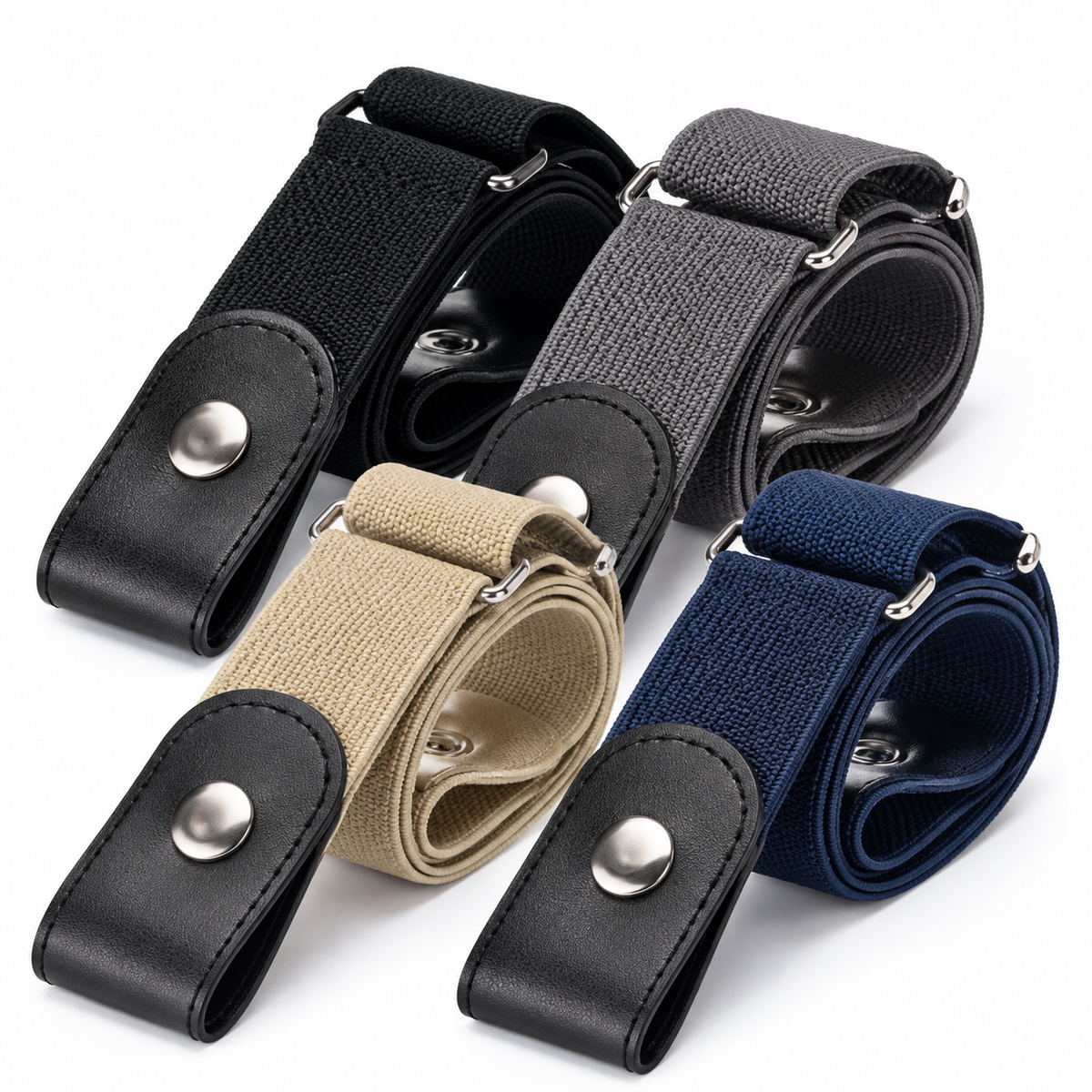 No Buckle Elastic Stretch Belts for Men and Women, Comfortable Invisible Belts for Jeans Pants🔥