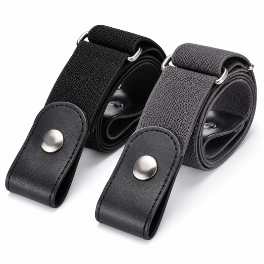 No Buckle Elastic Stretch Belts for Men and Women, Comfortable Invisible Belts for Jeans Pants