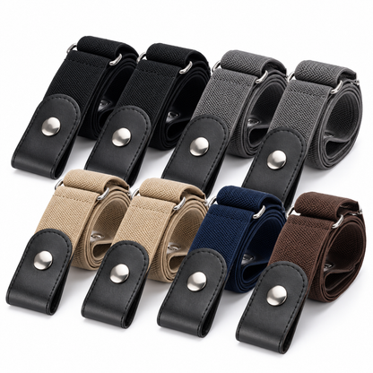No Buckle Elastic Stretch Belts for Men and Women, Comfortable Invisible Belts for Jeans Pants🔥