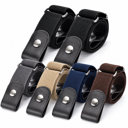 No Buckle Elastic Stretch Belts for Men and Women, Comfortable Invisible Belts for Jeans Pants🔥