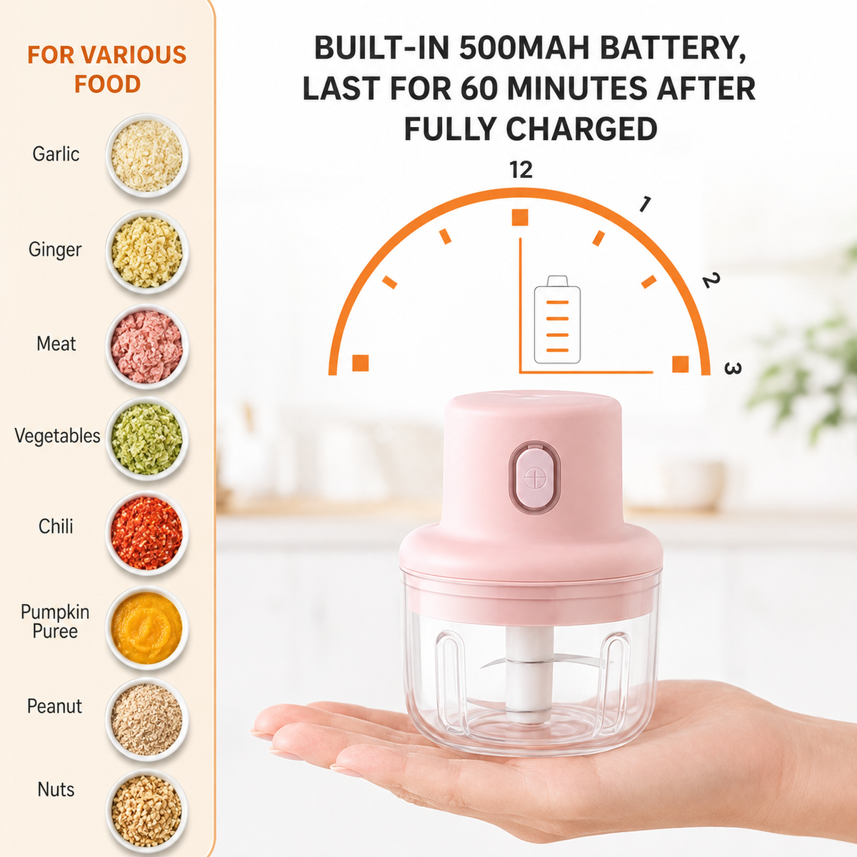 Best Mother's Day Gift 50% Off-Wireless Food Chopper🎁