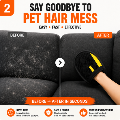 🔥 The Pet Hair Removal Glove – Swipe to Lift Fur from Furniture, Clothes & Cars | Limited Time: 70% OFF