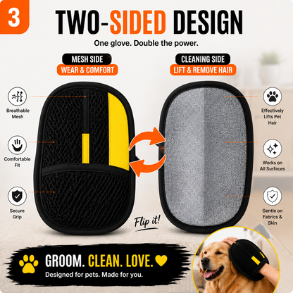 🔥 The Pet Hair Removal Glove – Swipe to Lift Fur from Furniture, Clothes & Cars | Limited Time: 70% OFF