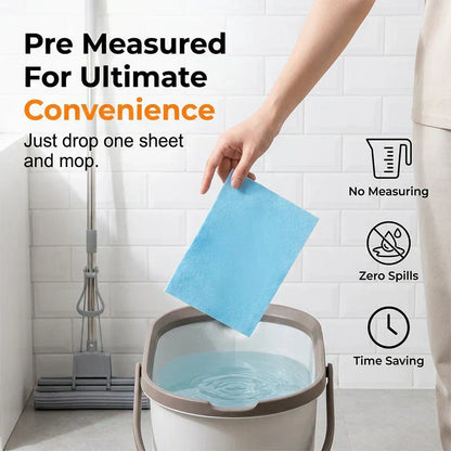 Water-Soluble Floor Cleaning Sheets – Drop, Dissolve & Mop🔥
